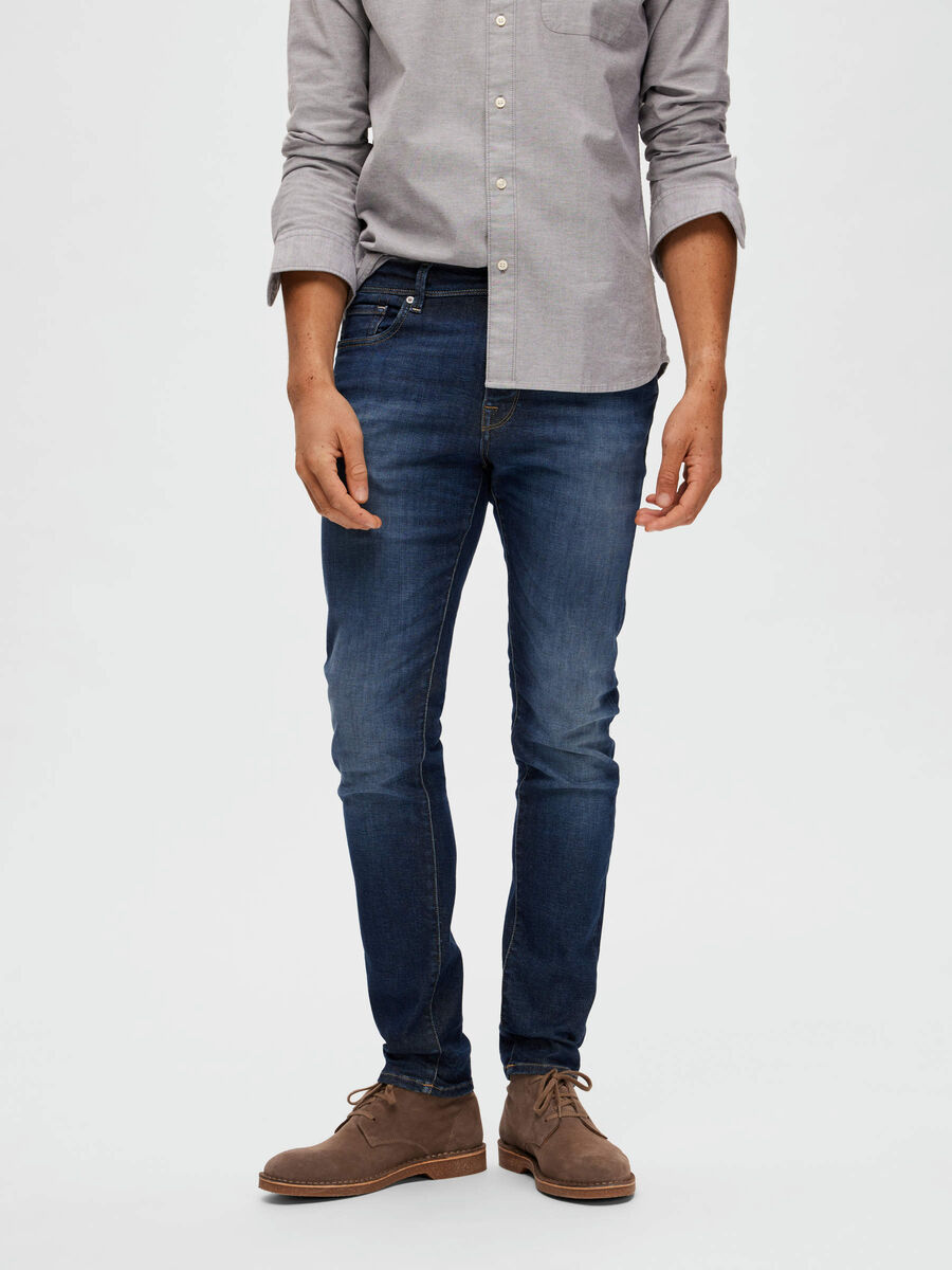 Selected DUNKLE SLIM FIT JEANS, Dark Blue Denim, highres - 16088264_DarkBlueDenim_003.jpg