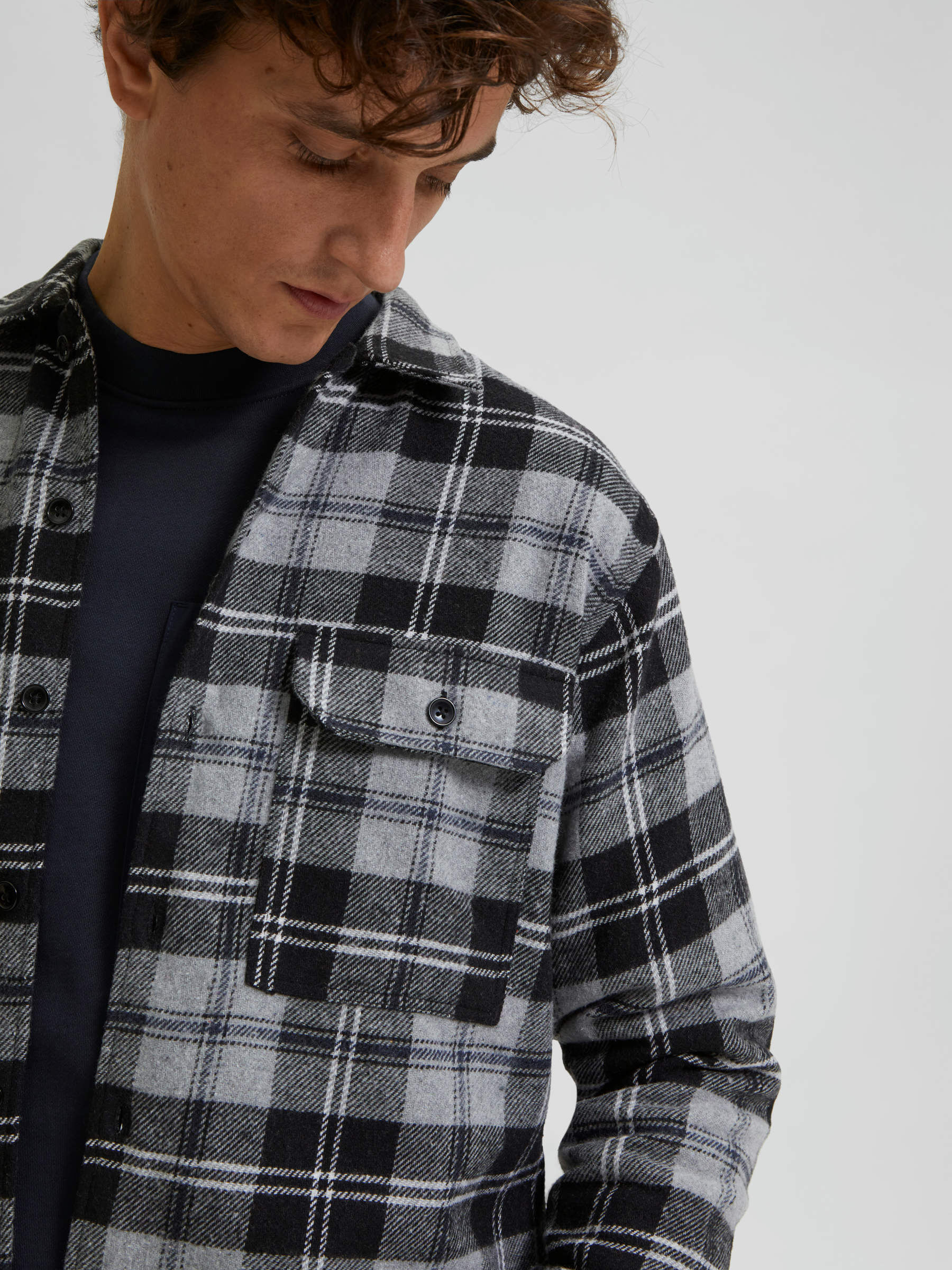 Checked overshirt | Selected