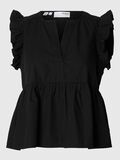 Selected RUFFLED  TOP, Black, highres - 16094350_Black_001.jpg