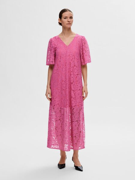 Selected FLORAL LACE MIDI DRESS, Phlox Pink, highres - 16093157_PhloxPink_003.jpg