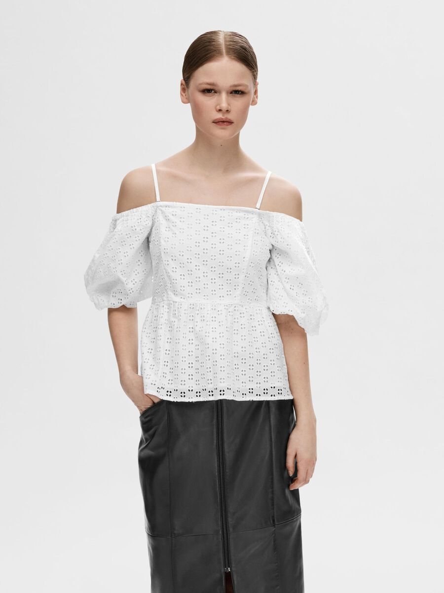 Selected OFF-SHOULDER TOPP, Bright White, highres - 16093176_BrightWhite_003.jpg