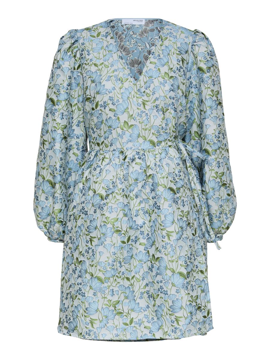 Selected FLORAL JACQUARD WRAP DRESS, Blue Heron, highres - 16089224_BlueHeron_001.jpg