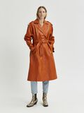 Selected DREW OVERSIZED GÜRTEL LEDER TRENCHCOAT, Orange Pepper, highres - 16078725_OrangePepper_005.jpg