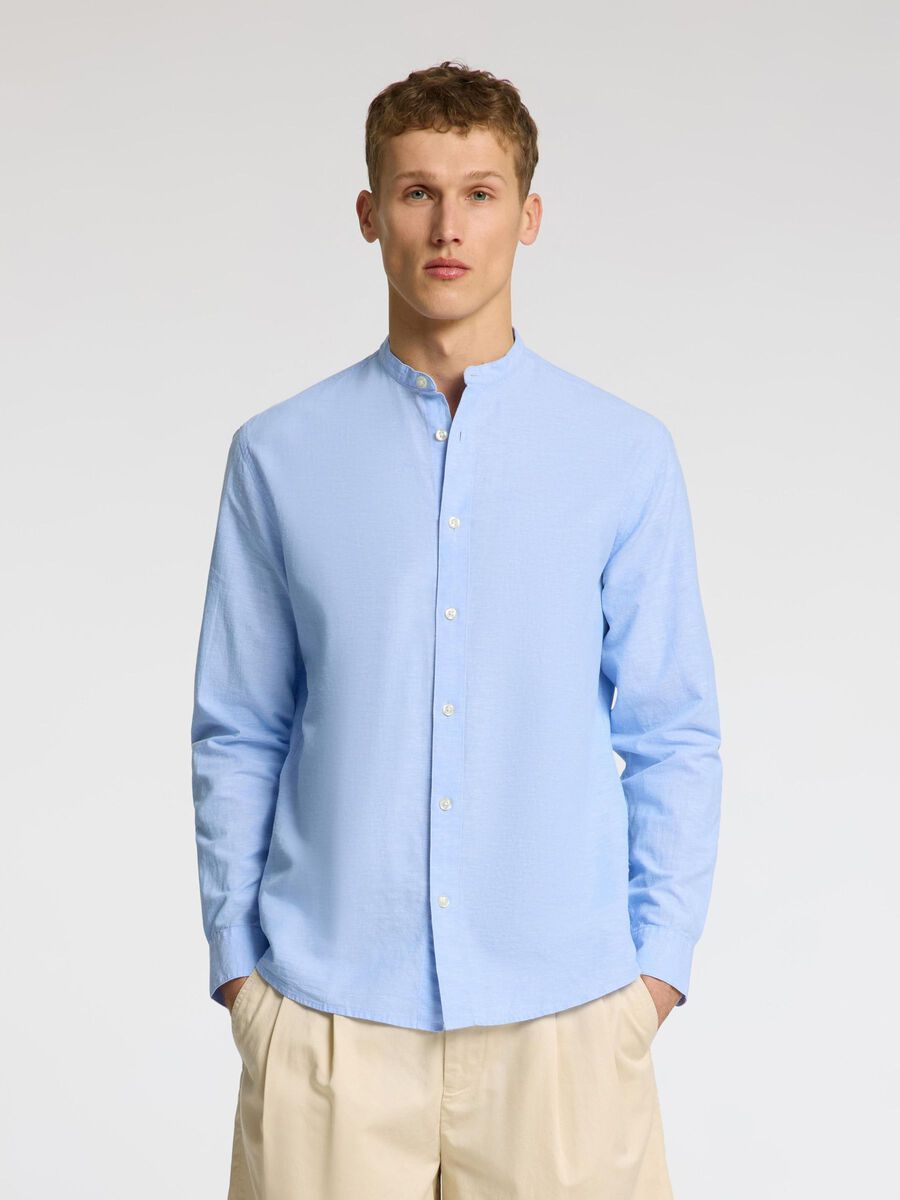 Selected LANGARM LEINENMIX HEMD, Cashmere Blue, highres - 16079054_CashmereBlue_1089836_003.jpg