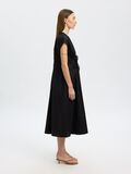 Selected TIE FRONT MIDI DRESS, Black, highres - 16097799_Black_005.jpg