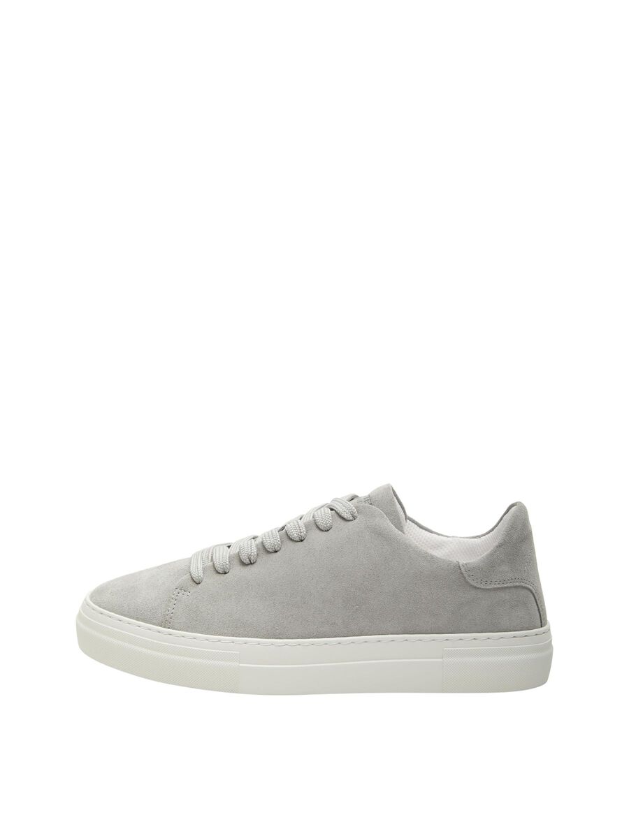Selected CHUNKY SUEDE TRAINERS, Grey, highres - 16075984_Grey_001.jpg