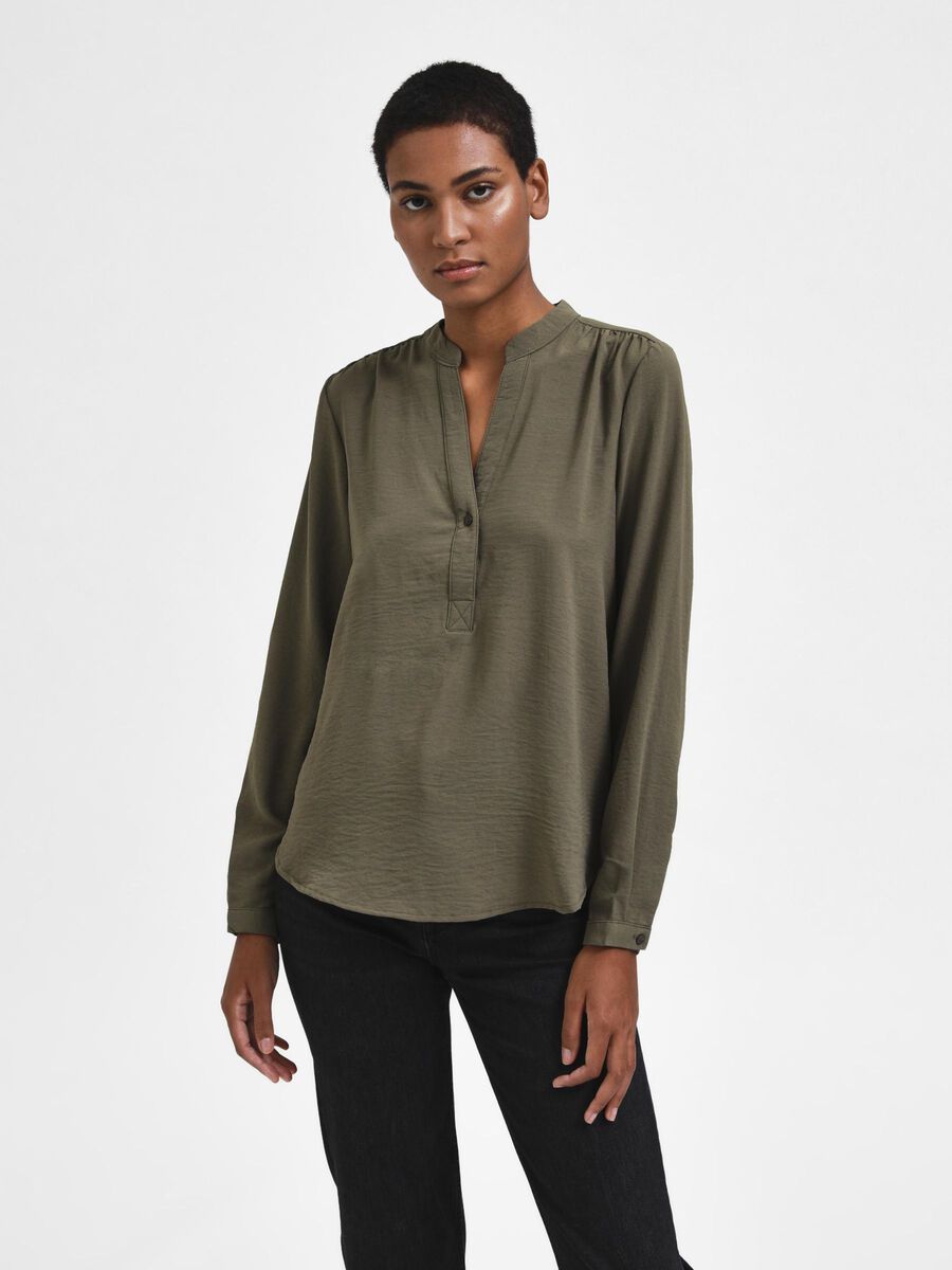 Selected HENLEY V-AUSSCHNITT STRAIGHT FIT OBERTEIL, Kalamata, highres - 16079688_Kalamata_003.jpg