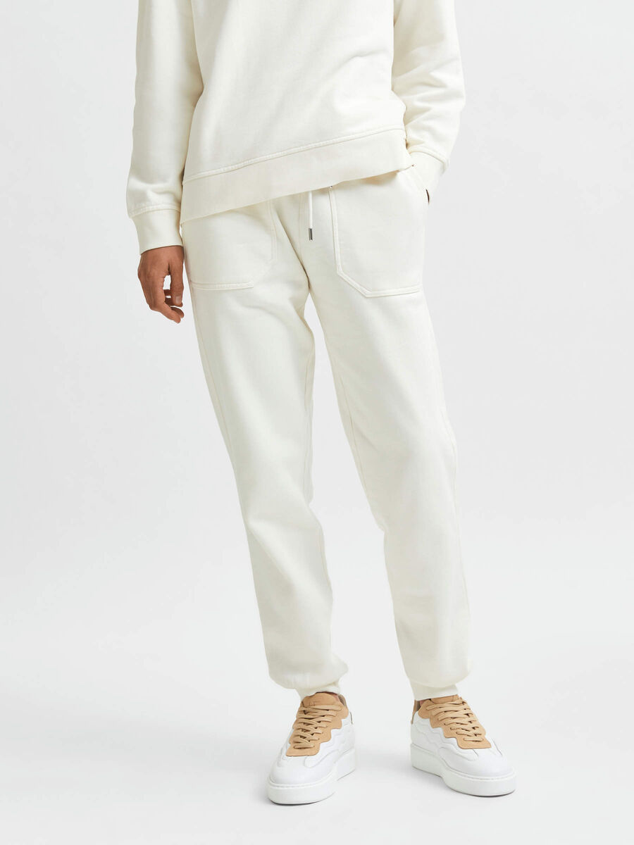 Selected ORGANIC COTTON SELECTED STANDARDS SWEATPANTS, Pristine, highres - 16082408_Pristine_003.jpg