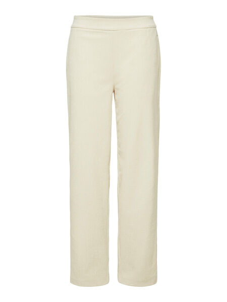 Selected RIBBED STRAIGHT LEG TROUSERS, Sandshell, highres - 16087371_Sandshell_001.jpg