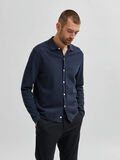 Selected KNITTED SHIRT COLLAR CARDIGAN, Dark Sapphire, highres - 16079113_DarkSapphire_003.jpg