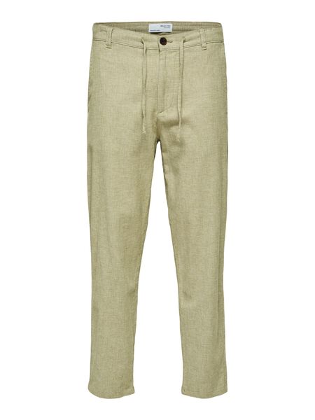 Selected SLIM FIT TAPERED TROUSERS, Olive Branch, highres - 16087636_OliveBranch_983084_001.jpg
