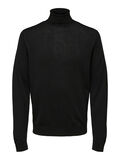 Selected ROLL NECK KNITTED PULLOVER, Black, highres - 16082064_Black_892643_001.jpg