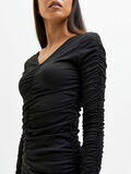 Selected RUCHED MIDI DRESS, Black, highres - 16084695_Black_006.jpg