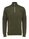 Selected HØY HALS STRIKKET PULLOVER, Forest Night, highres - 16084080_ForestNight_001.jpg