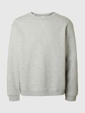 Selected RELAXED FIT SWEATSHIRT, Light Grey Melange, highres - 16099319_LightGreyMelange_001.jpg