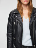 Selected BIKER - CHAQUETA DE PIEL, Black, highres - 16066138_Black_006.jpg