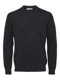 Selected MOCK NECK KNITTED PULLOVER, Dark Sapphire, highres - 16082446_DarkSapphire_901569_001.jpg