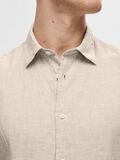 Selected 100% LINEN SHORT SLEEVED SHIRT, Pure Cashmere, highres - 16094021_PureCashmere_006.jpg