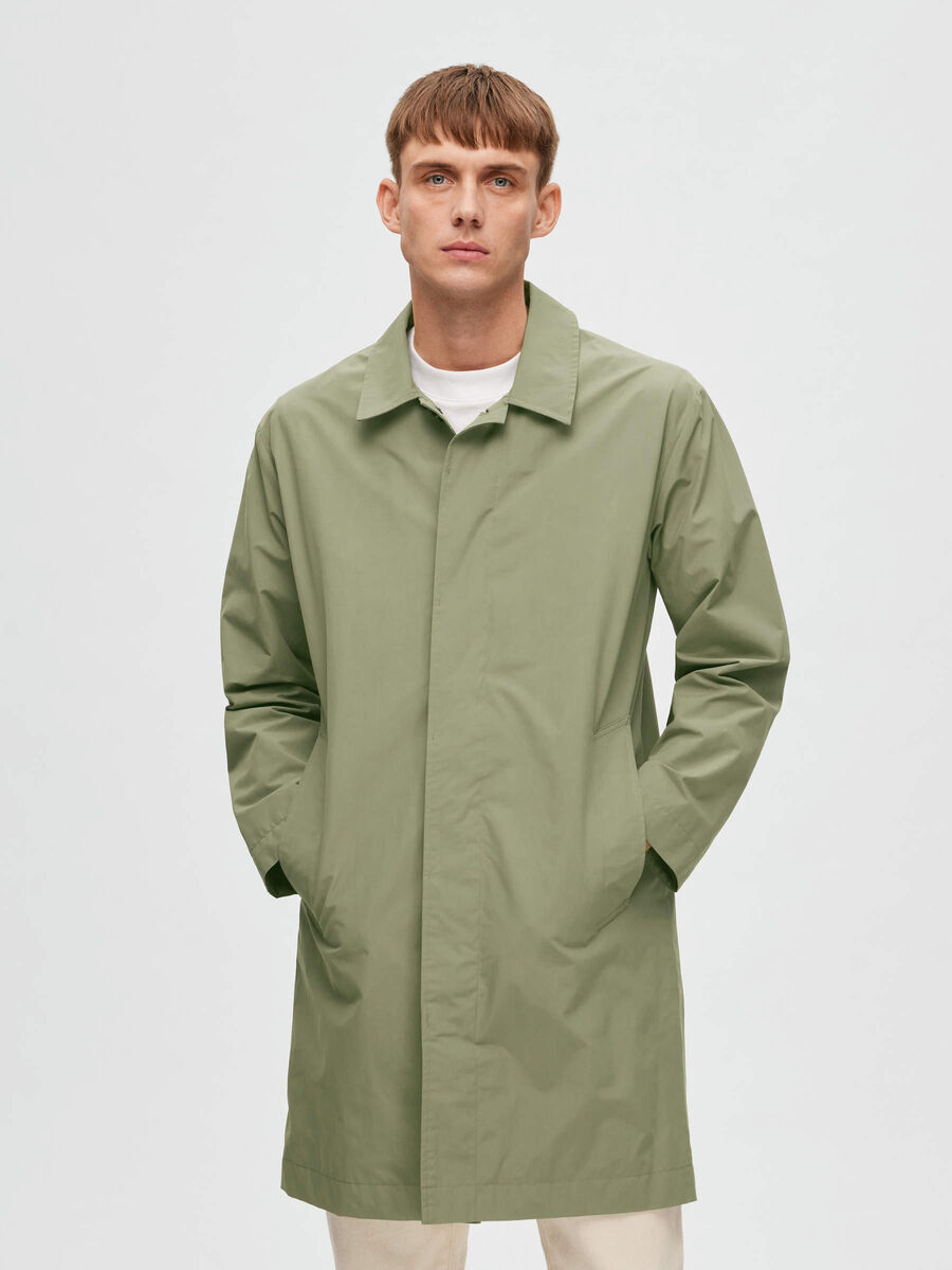 Selected CLASSIQUE MANTEAU, Deep Lichen Green, highres - 16087383_DeepLichenGreen_003.jpg