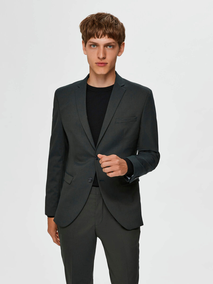 Selected SLIM FIT BLAZER, Rifle Green, highres - 16075073_RifleGreen_003.jpg