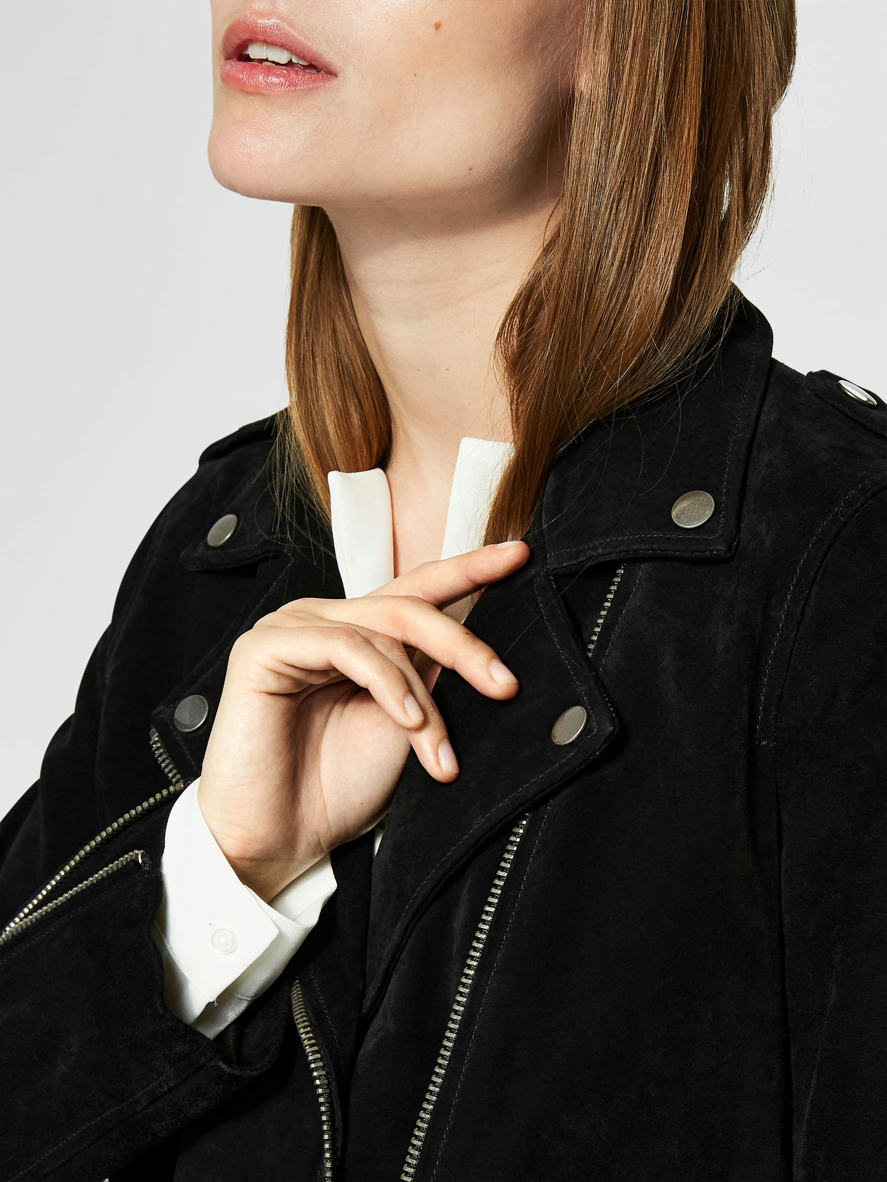 EXCLUSIVE LEATHER JACKET Black SELECTED FEMME