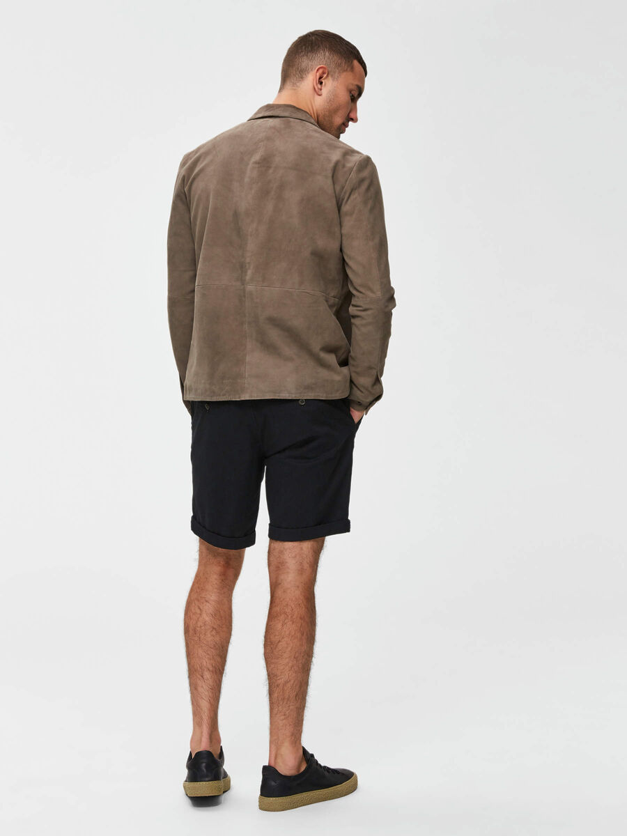 Selected SLHPARIS REGULAR FIT SHORT CHINO, Black, highres - 16065685_Black_004.jpg