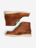 Selected LACE-UP LEATHER BOOTS, Cognac, highres - 16081334_Cognac_005.jpg