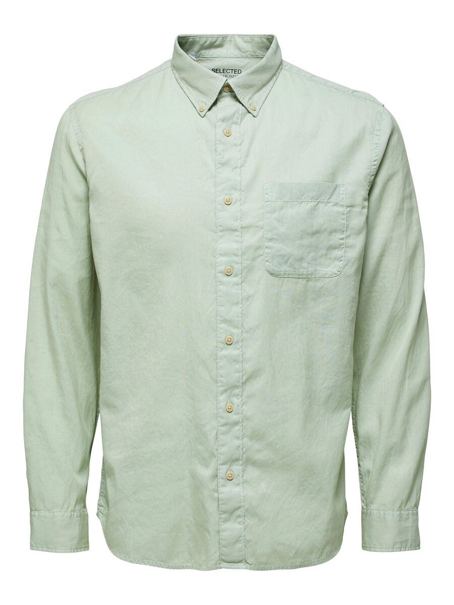 Selected WEICH TENCEL™ LYOCELL HEMD, Desert Sage, highres - 16077348_DesertSage_001.jpg