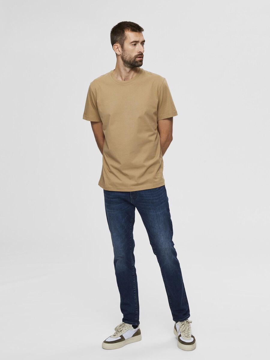 Selected COTTON T-SHIRT, Kelp, highres - 16077365_Kelp_005.jpg