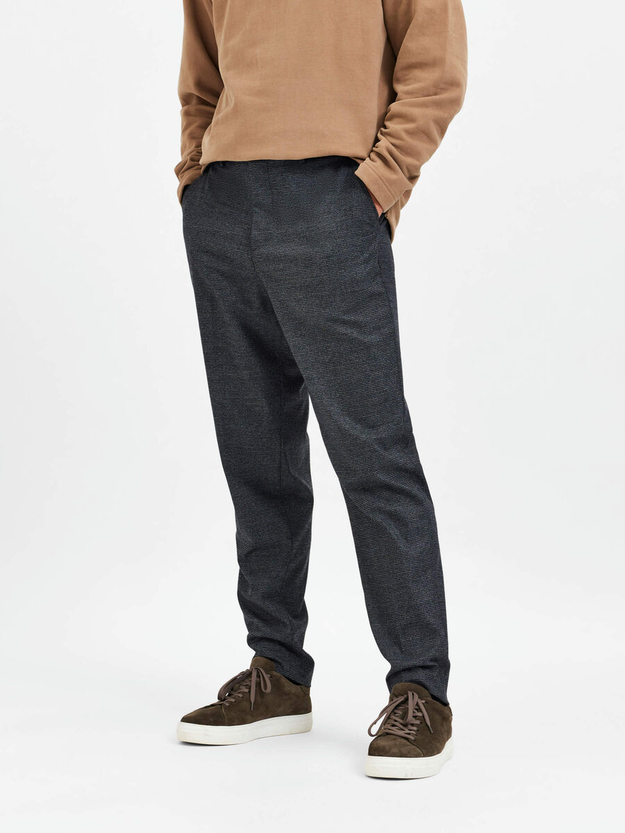 Selected SLIM TAPERED TROUSERS, Dark Grey Melange, highres - 16086553_DarkGreyMelange_966030_003.jpg