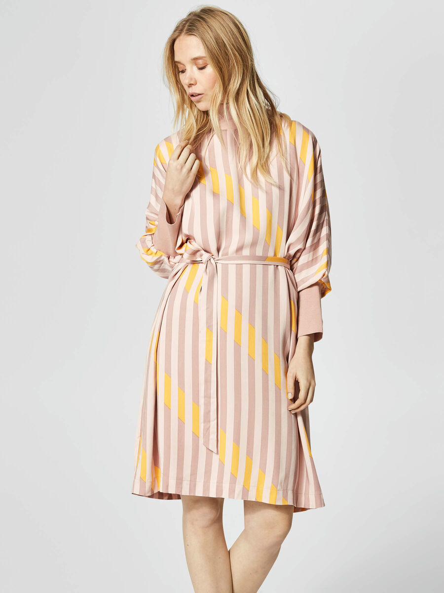 Selected PRINTED - LONG SLEEVED DRESS, Sepia Rose, highres - 16060010_SepiaRose_597411_003.jpg