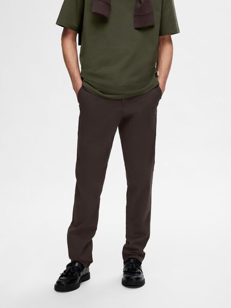 Selected 175 SLIM FIT FLEX CHINOS, Chocolate Torte, highres - 16087663_ChocolateTorte_003.jpg