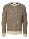 Selected LONG-SLEEVED KNITTED JUMPER, Chocolate Torte, highres - 16086699_ChocolateTorte_1065710_001.jpg