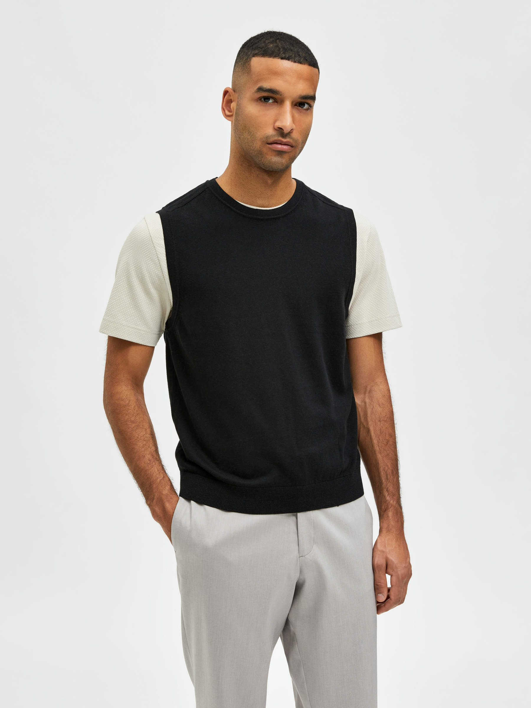 crew neck vest top