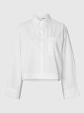 Selected COUPE CARRÉE CHEMISE COURTE, Bright White, highres - 16097269_BrightWhite_001.jpg