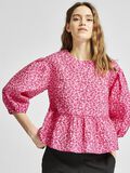 Selected PEPLUM PUFF SLEEVE TOP, Very Berry, highres - 16081045_VeryBerry_878506_008.jpg