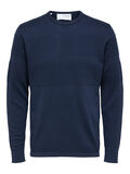 Selected COSY KNITTED PULLOVER, Dark Sapphire, highres - 16084076_DarkSapphire_001.jpg