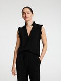 Selected ÄRMLÖS VOLANGPRYDD TOPP, Black, highres - 16096447_Black_008.jpg