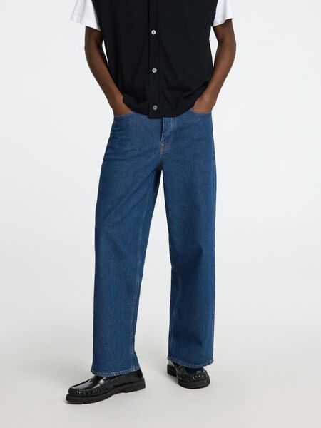 Selected DARK BLUE WIDE FIT JEANS, Medium Blue Denim, highres - 16098786_MediumBlueDenim_003.jpg