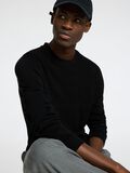 Selected 100% MERINOWOLL PULLOVER MIT RUNDHALSAUSSCHNITT, Black, highres - 16097826_Black_008.jpg