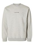 Selected GEBORDUURD SWEATSHIRT, Light Grey Melange, highres - 16090431_LightGreyMelange_001.jpg