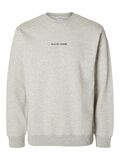 Selected BESTICKTES SWEATSHIRT, Light Grey Melange, highres - 16090431_LightGreyMelange_001.jpg