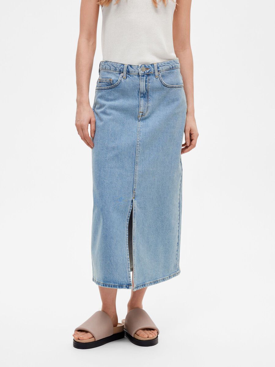 Selected DENIM MIDI SKIRT, Light Blue Denim, highres - 16091275_LightBlueDenim_003.jpg