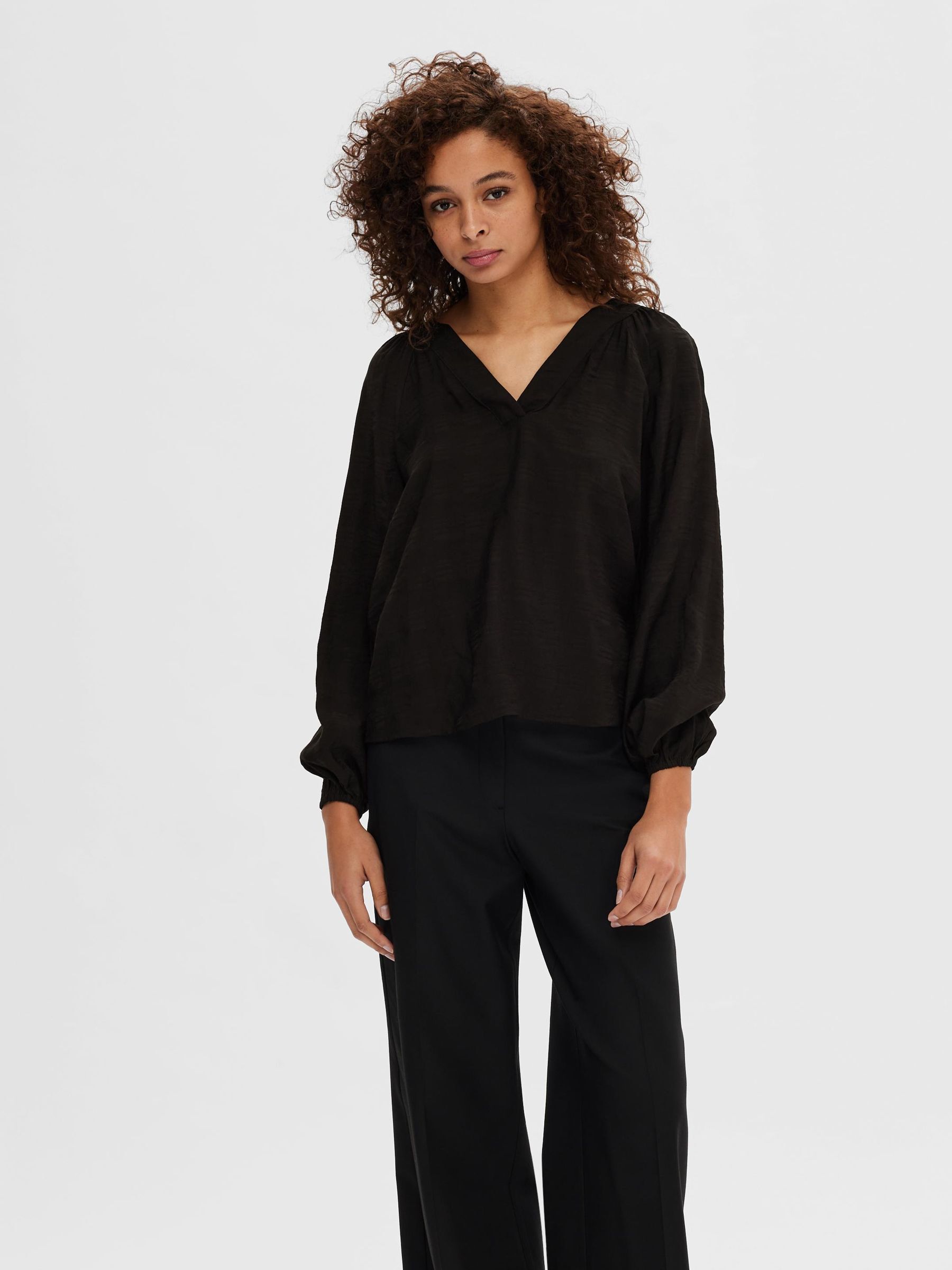 Stand v hotsell neck blouse