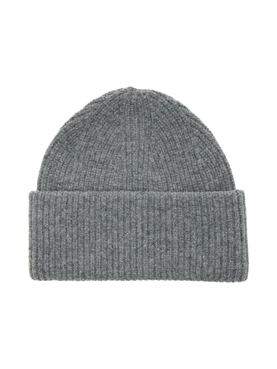 Selected KNITTED BEANIE, Light Grey Melange, highres - 16091373_LightGreyMelange_001.jpg