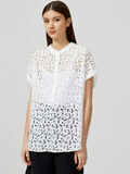 Selected LACE - SHORT SLEEVED SHIRT, Snow White, highres - 16055580_SnowWhite_003.jpg