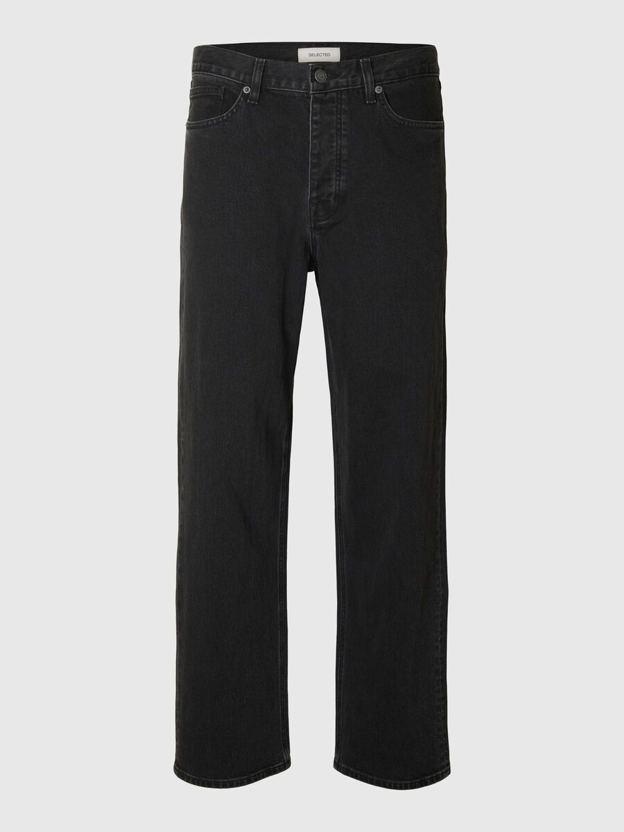 Selected 220 JEAN LOOSE FIT, Black Denim, highres - 16098203_BlackDenim_1195475_001.jpg