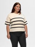 Selected SHORT-SLEEVED KNITTED TOP, Birch, highres - 16093048_Birch_1113339_007.jpg