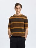 Selected SHORT SLEEVED KNITTED TOP, Chipmunk, highres - 16097853_Chipmunk_1185411_003.jpg