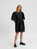 Selected PUFF SLEEVED MINI DRESS, Black, highres - 16086897_Black_005.jpg
